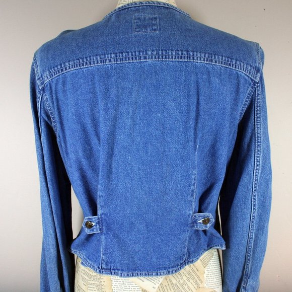 Vintage 1990's Lizwear Cropped Denim Jacket - Picture 4 of 6